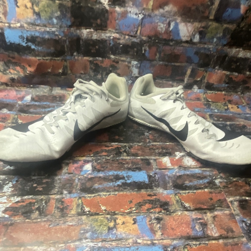 Nike Zoom Rival S 9 Running Track Spike Shoes White Black 907564-005
